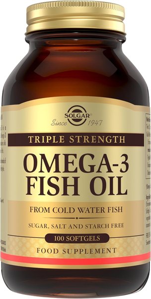 Solgar Omega-3 Triple Strength 950 mg Fish Oil Supplement