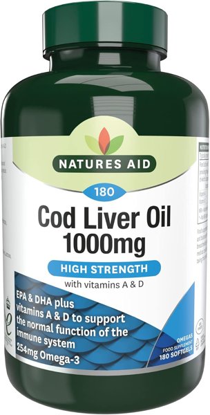 Natures Aid Cod Liver Oil 1000mg