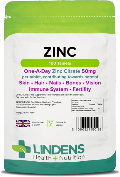Lindens Zinc Citrate 50mg
