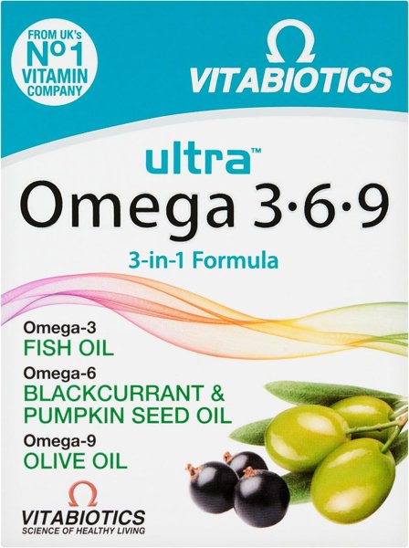 Vitabiotics Ultra Omega 3-6-9 3-in-1 Formula Capsules