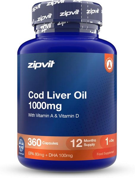 Zipvit Cod Liver Oil 1000mg with Vitamin A & D