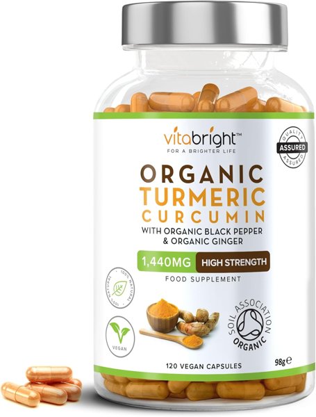Organic Turmeric Curcumin & Black Pepper Capsules