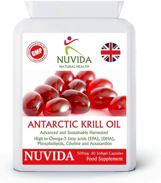 Krill Oil Capsules 500mg with Omega-3 EPA & DHA