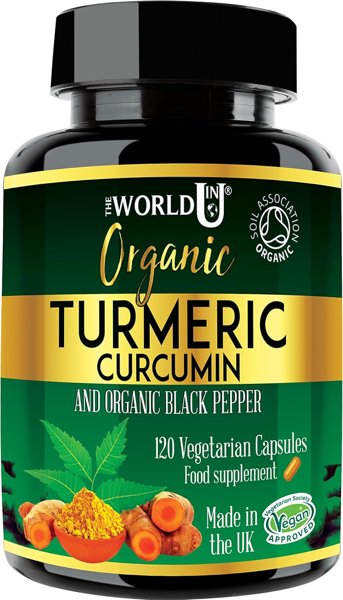Ultra Pure Organic Turmeric Curcumin and Organic Black Pepper Capsules…