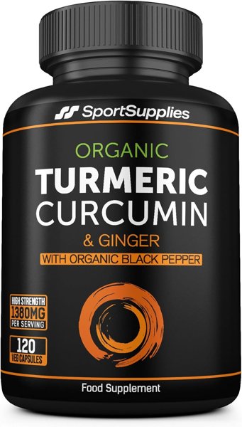 Organic Turmeric Capsules High Strength and Black Pepper with Active…