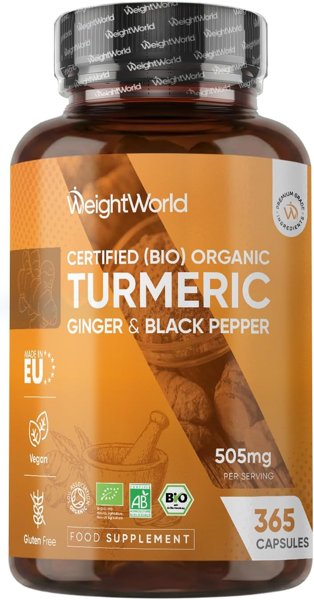 Organic Turmeric and Black Pepper Capsules