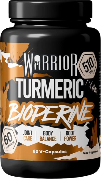 Warrior Turmeric Curcumin Tablets 510mg with Bioperine 60 High Strength