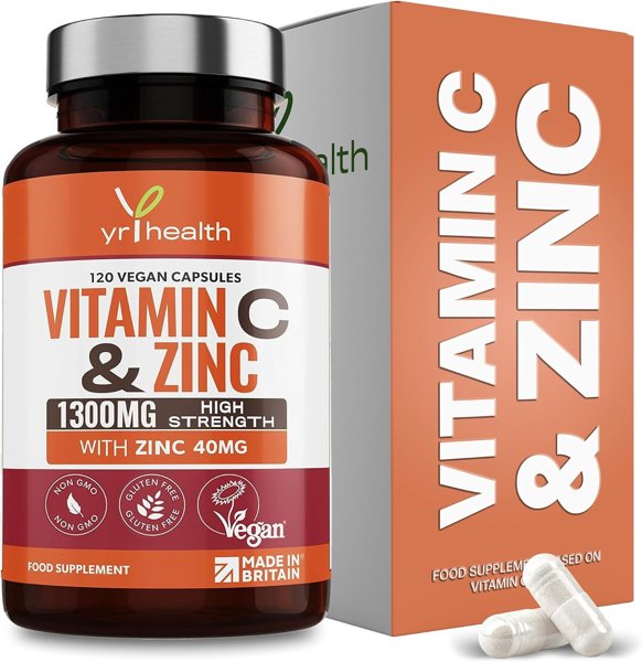 Vitamin C 1300mg & Zinc 40mg High Strength