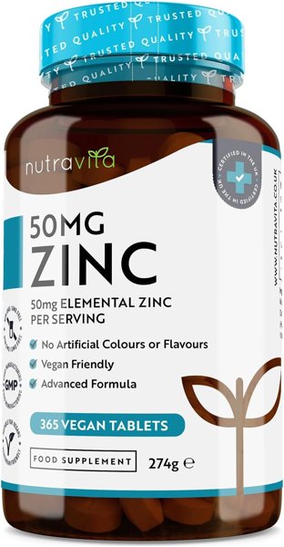 Nutravita Zinc Tablets 50mg
