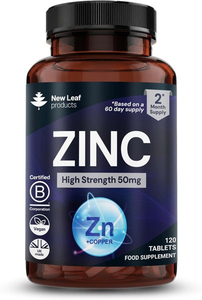 New Leaf Zinc Supplement 50mg