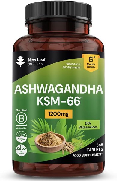 New Leaf Ashwagandha KSM-66 1200mg High Strength
