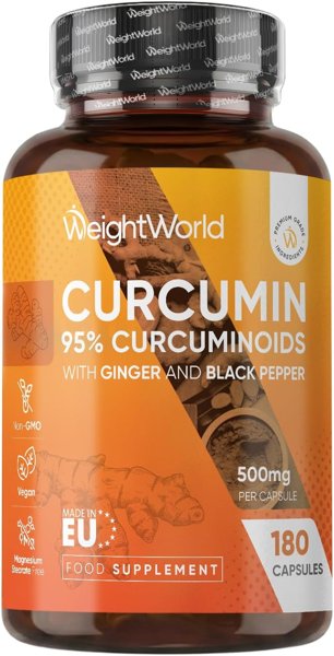 Turmeric and Black Pepper Capsules with Ginger