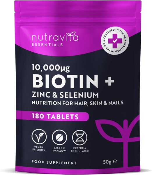 Nutravita Biotin Hair Growth Supplement 10,000mcg