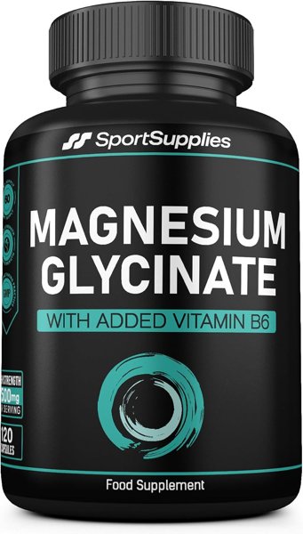 Magnesium Glycinate Supplements 1500mg & Vitamin B6-120 High Strength…