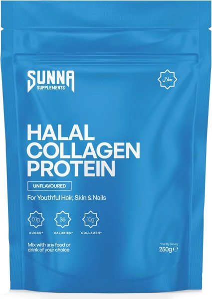 SUNNA SUPPLEMENTS Halal Bovine Collagen Protein Powder
