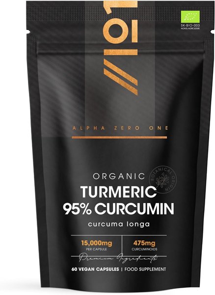 Organic Curcumin 95% with Black Pepper