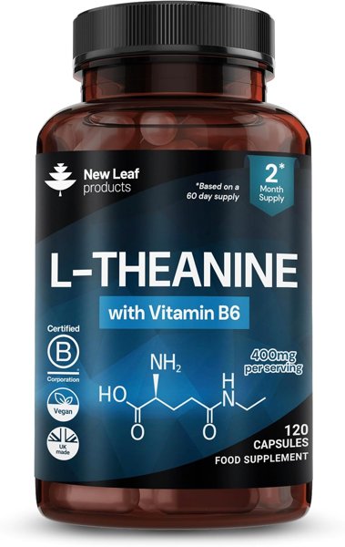New Leaf L-Theanine 400mg 120 Vegan Capsules
