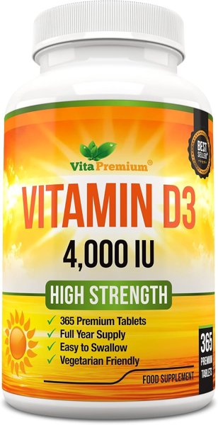 VitaPremium Vitamin D3 4,000 IU Supplement