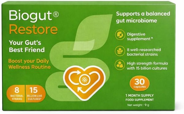 Biogut Restore Probiotic Supplement
