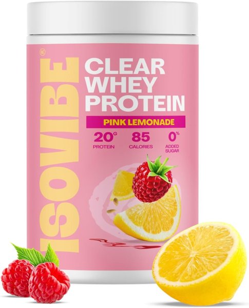 Clear Whey Protein Powder Pink Lemonade (20 Servings) Refreshing…