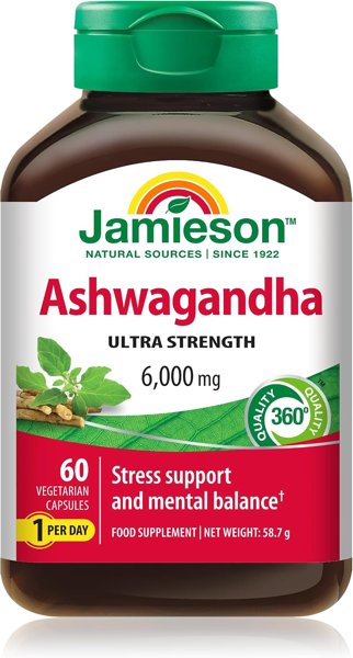 Jamieson Ashwagandha Ultra Strength 6000 mg