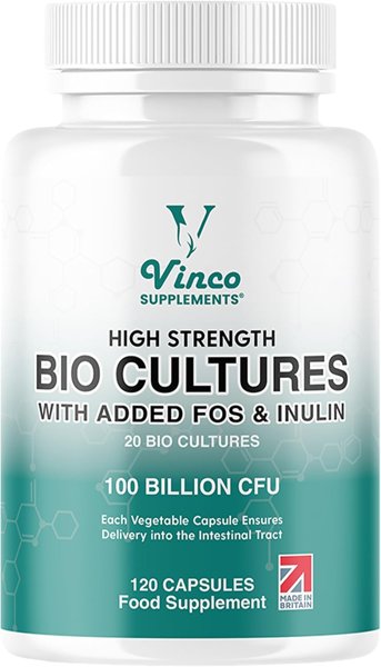 Vinco Bio Cultures 100 Billion CFU Prebiotic & Probiotic